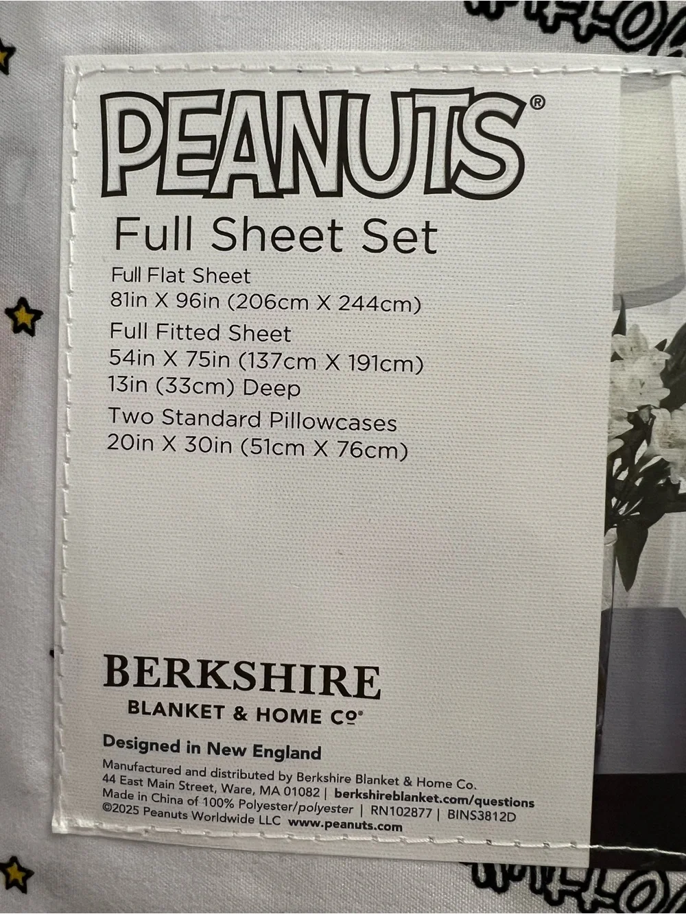 Berkshire Peanuts 'Happy Halloween' Sheet Set - White & Orange